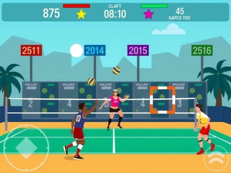 Volley Stars Madras Gameplay Screenshot